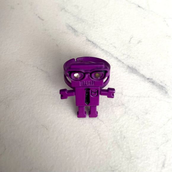 Vintage Purple Nerd Robot Adjustable Ring - Picture 5 of 7